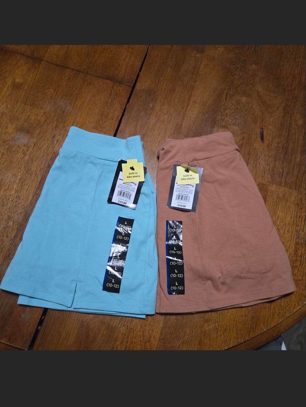 art class Aqua and Brown Girls' Knit Skorts - 2 Pack
